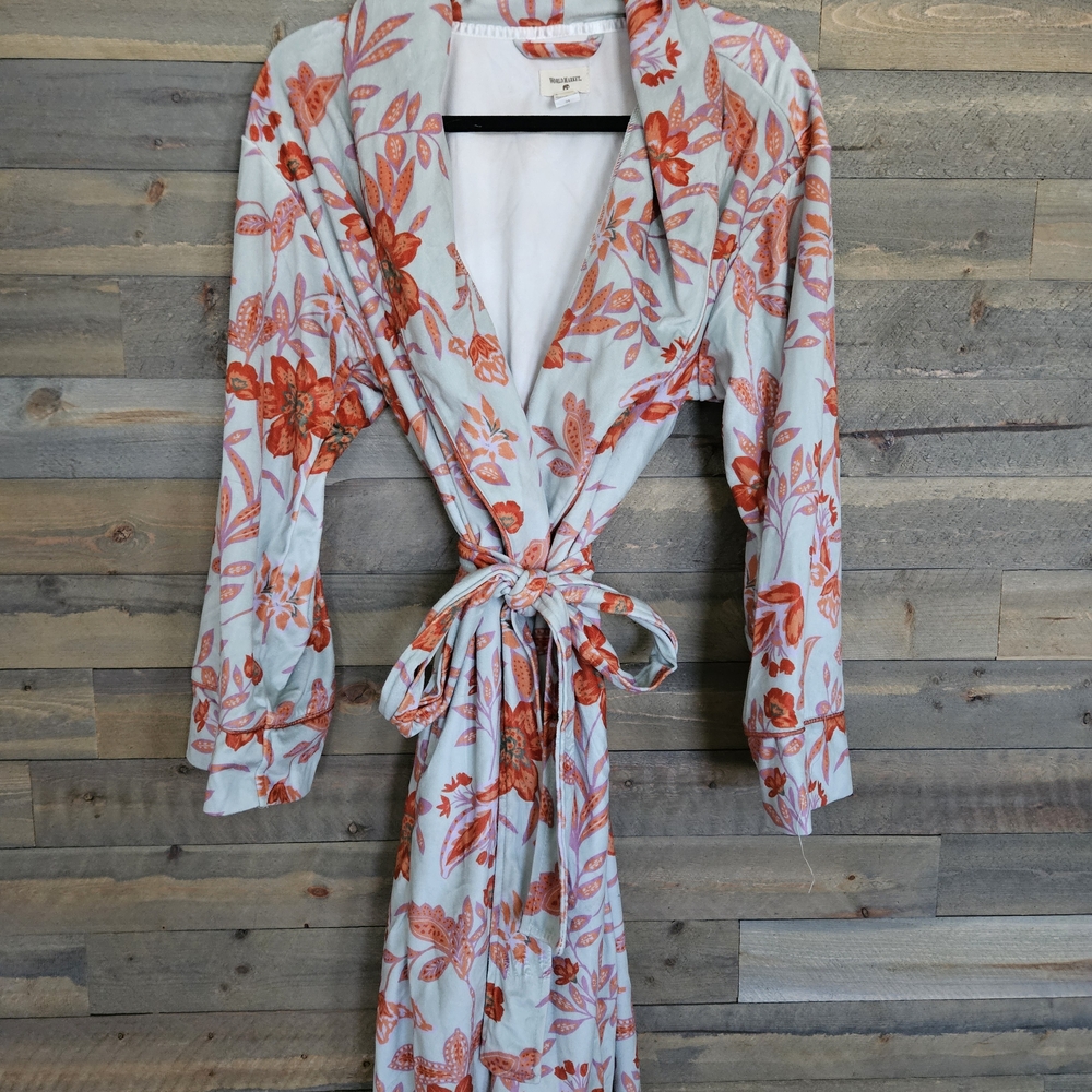 Cost Plus World Market Red and Mint Robe Intimates & Sleepwear